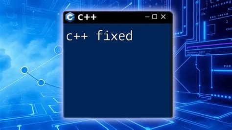 c++ cout fixed precision|fixed .